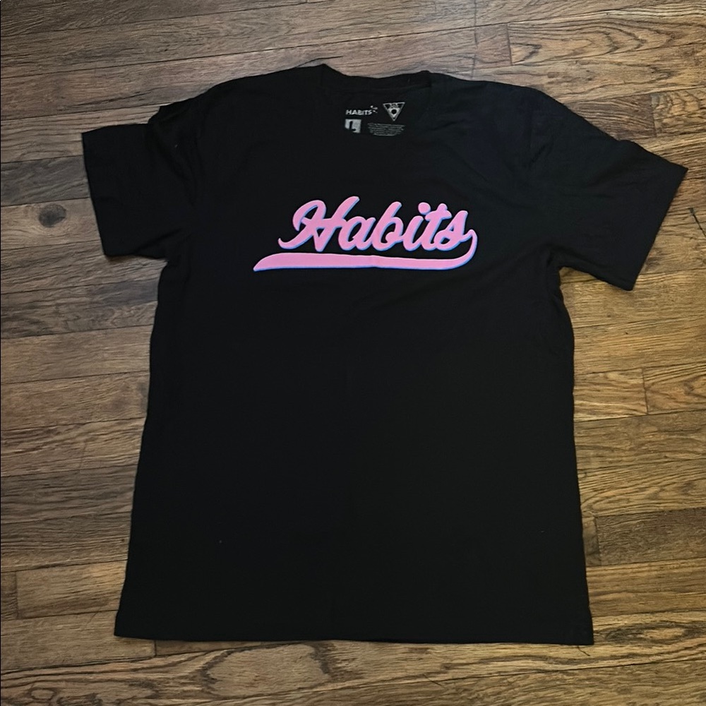 Black Short Sleeve Tees Crew Neck Cotton